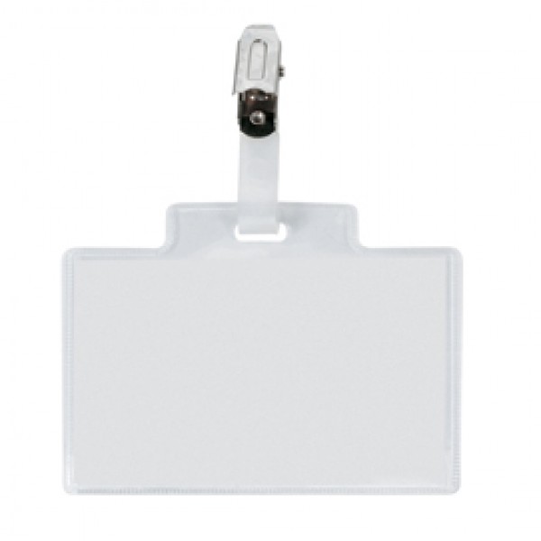 Portanome Pass 3 M - clip in metallo - senza cartoncino - 9,5 x 6 cm - Sei Rota - conf. 100 pezzi Portanome Pass 3 M - clip in metallo - senza cartoncino - 9,5 x 6 cm - Sei Rota - conf. 100 pezzi