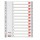 Separatore numerico 1/12 - PPL - A4 - 22,5x29,7 cm - grigio -Esselte