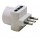 Adattatore triplo con spina 2P+T 16A - 2 prese bipasso 10/16A + 1 Schuko - MKC