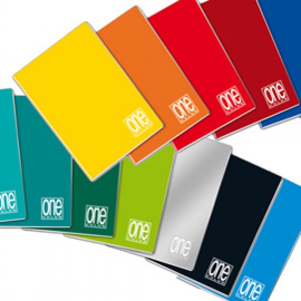 Maxiquaderno One Color - A4 - punto metallico - riga di 1a - 20+1 fogli - 80 gr - Blasetti