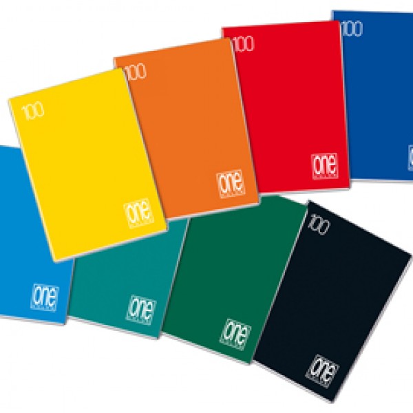 Maxiquaderno One Color - A4 - punto metallico - quadretto 5 mm - 18+1 fogli - 100 gr - Blasetti