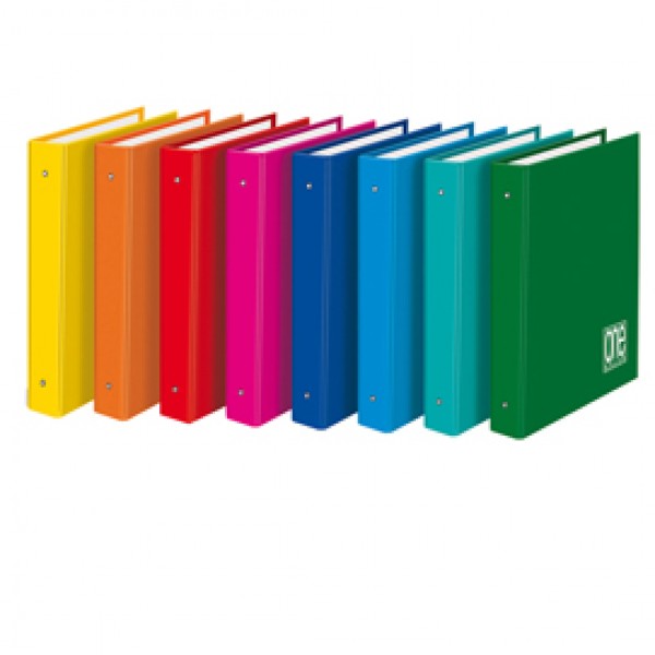 Raccoglitore One Color - A4 - 26 x 32 cm - dorso 4 cm - 4 anelli 30 mm - colori assortiti -Blasetti Raccoglitore One Color - A4 - 26 x 32 cm - dorso 4 cm - 4 anelli 30 mm - colori assortiti -Blasetti