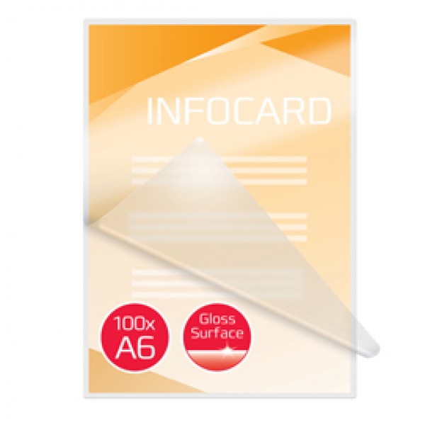 Pouches per plastificazione - A6 - 111x154 mm - 2x75 micron - GBC - scatola 100 pezzi Pouches per plastificazione - A6 - 111x154 mm - 2x75 micron - GBC - scatola 100 pezzi