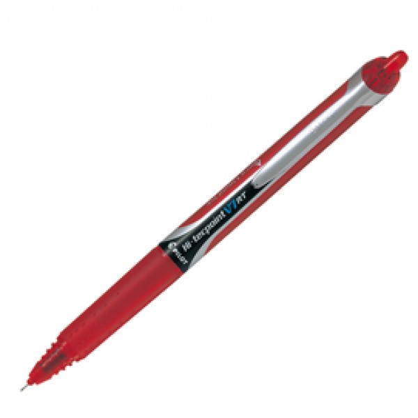 Roller a scatto Hi Tecpoint V7 RT - punta 0,7mm - rosso - Pilot Roller a scatto Hi Tecpoint V7 RT - punta 0,7mm - rosso - Pilot