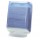 Dispenser asciugamani piegati - 28x13,7x37,5 cm - plastica - bianco/azzurro trasparente - Mar Plast