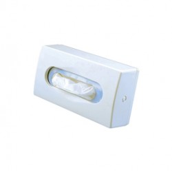 Dispenser per veline di carta - da muro - 27x7x14 cm - bianco - Mar Plast