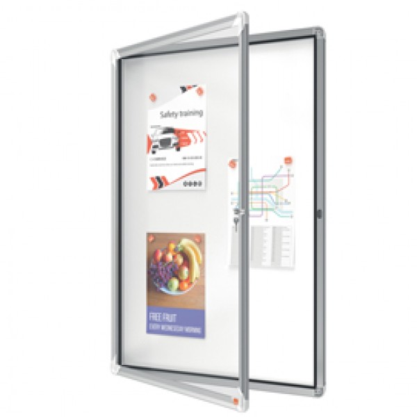 Bacheca per interni - fondo magnetico bianco - 9 fogli A4 - verticale - Nobo Bacheca per interni - fondo magnetico bianco - 9 fogli A4 - verticale - Nobo