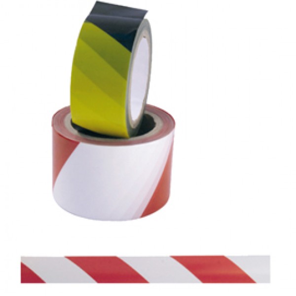Nastro di sicurezza - adesivo - 5 cm x 25 m - rosso/bianco - Viva Nastro di sicurezza - adesivo - 5 cm x 25 m - rosso/bianco - Viva