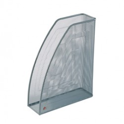 Portariviste Mesh - rete metallica - 26x8x33,5 cm - argento - Alba