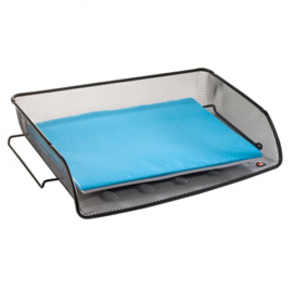 Portacorrispondenza Mesh - rete metallica - 35x6,5x29 cm - nero - Alba Portacorrispondenza Mesh - rete metallica - 35x6,5x29 cm - nero - Alba