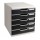 Cassettiera Modulo A4 - 28,8 x 32 x 35 cm - 5 cassetti - grigio/nero - Exacompta