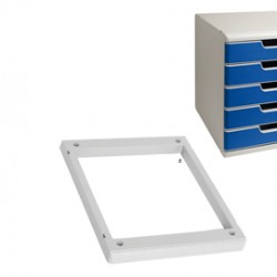 Base Modulo A4/A3 -  28,8 x 32 x 35 cm - grigio - Exacompta