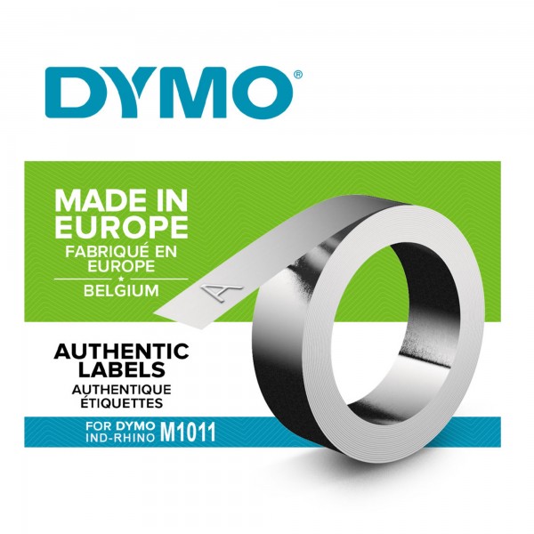 Nastro acciaio M11 32500 - senza adesivo - 1,2 cm x 6,40 m - Dymo