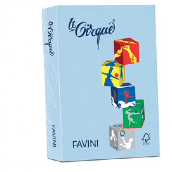 Carta Le cirque - A3 - 80 gr - azzurro pastello 106 - Favini - conf. 500 fogli Carta Le cirque - A3 - 80 gr - azzurro pastello 106 - Favini - conf. 500 fogli