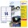 Poliestere adesivo l7063 bianco 20fg A4 99,1x38,1mm (14et/fg) laser avery