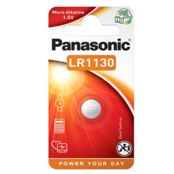 Micropila LR1130 - 1,5V - a pastiglia - Panasonic Micropila LR1130 - 1,5V - a pastiglia - Panasonic