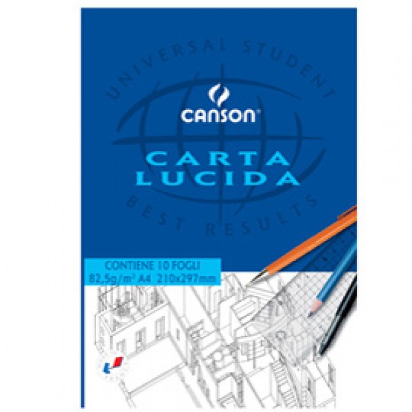 Blocco carta lucida - 210x297mm - 10 fogli - 80gr - uso manuale - Canson Blocco carta lucida - 210x297mm - 10 fogli - 80gr - uso manuale - Canson