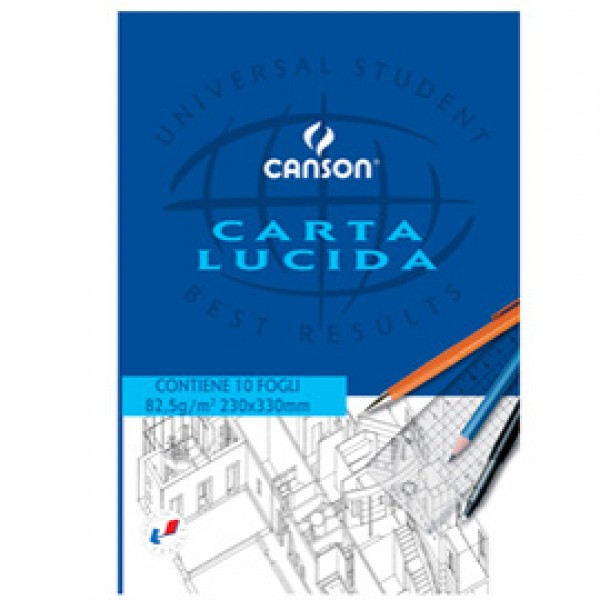 Blocco carta lucida - 230x330mm - 10 fogli - 80gr - uso manuale - Canson Blocco carta lucida - 230x330mm - 10 fogli - 80gr - uso manuale - Canson