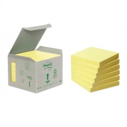 Blocco Post it® Notes Green - 654-1B - 76 x 76 mm - giallo - 100 fogli - riciclabile 100% - Post it®
