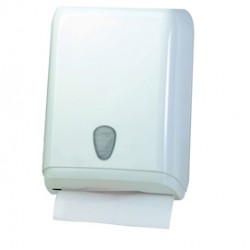 Dispenser asciugamani piegati - 28x13,7x37,5 cm - plastica - bianco - Mar Plast