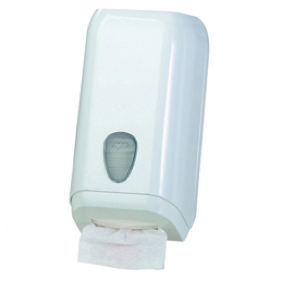 Dispenser di carta igienica in fogli - 15,8x13x30,7 cm - bianco - Mar Plast Dispenser di carta igienica in fogli - 15,8x13x30,7 cm - bianco - Mar Plast
