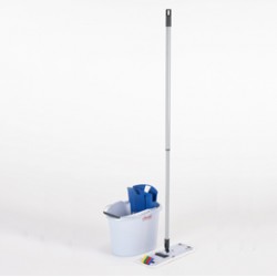 Kit UltraSpeed Mini - secchio da 10 L con strizzatore + mop + telaio 34 cm - mix di prodotti in omaggio inclusi - Vileda