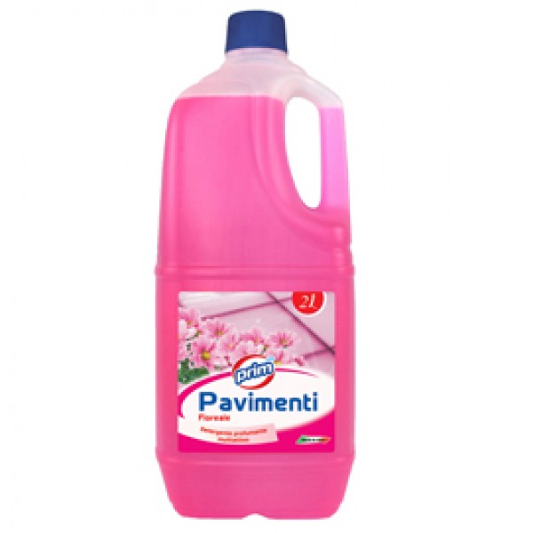 Detergente per pavimenti - profumo floreale - 2 L - Prim Detergente per pavimenti - profumo floreale - 2 L - Prim