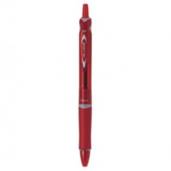 Penna a sfera a scatto Acroball Plastic - punta 1.0mm - rosso  - Pilot
