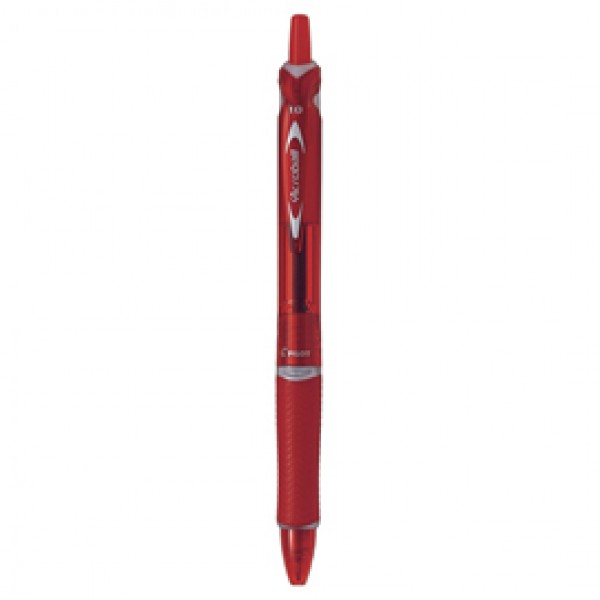 Penna a sfera a scatto Acroball Plastic - punta 1.0mm - rosso - Pilot Penna a sfera a scatto Acroball Plastic - punta 1.0mm - rosso - Pilot