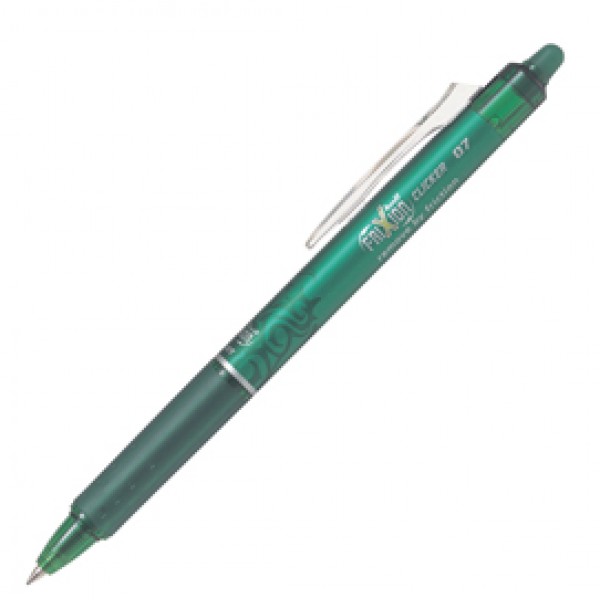 Penna a sfera a scatto Frixionball Clicker - punta 0,7mm - verde - Pilot Penna a sfera a scatto Frixionball Clicker - punta 0,7mm - verde - Pilot