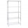 Libreria Archimede Light - 5 ripiani - acciaio cromato - 36x90x177 cm - Serena Group