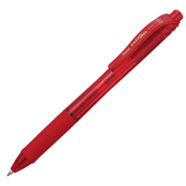 Roller a scatto Energel X BL107 - punta 0,7mm - rosso - Pentel Roller a scatto Energel X BL107 - punta 0,7mm - rosso - Pentel