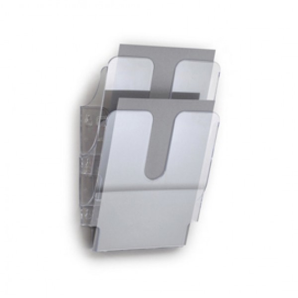 Display da parete Flexiplus - 2 tasche A4 - trasparente - Durable Display da parete Flexiplus - 2 tasche A4 - trasparente - Durable