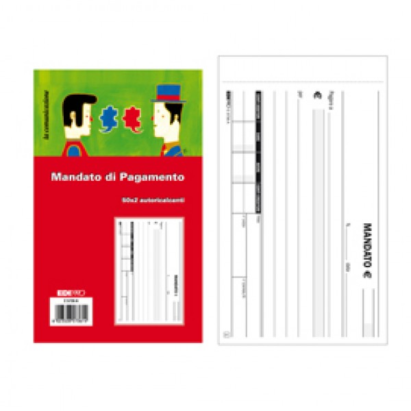 Blocco mandato di pagamento E5736A - 9,9 x 17cm - 100 fogli - Edipro Blocco mandato di pagamento E5736A - 9,9 x 17cm - 100 fogli - Edipro