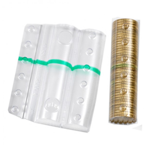 Blister portamonete - 50 cent - fascia verde - Iternet - sacchetto da 100 blister