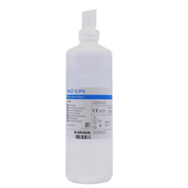 Soluzione salina sterile - cloruro di sodio - 500 ml - PVS Soluzione salina sterile - cloruro di sodio - 500 ml - PVS