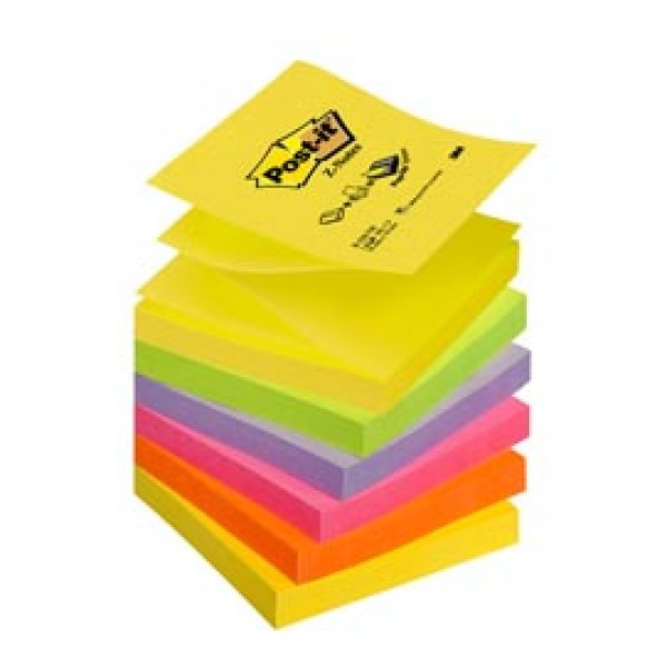 Blocco Post it® Super Sticky Z Notes - R330-NR NEON - 76 x 76 mm - assortiti neon - 100 fogli - Post it® Blocco Post it® Super Sticky Z Notes - R330-NR NEON - 76 x 76 mm - assortiti neon - 100 fogli - Post it®