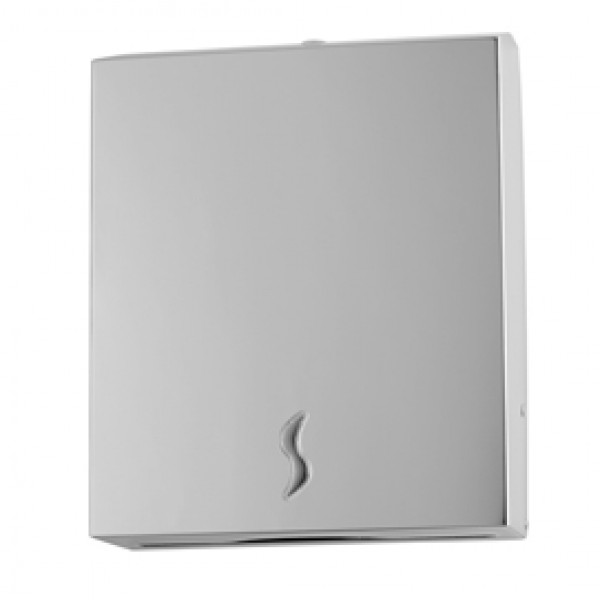 Distributore asciugamani piegati Brinox - 28x10,2x36,5 cm - acciaio inox - capacità 400 fogli - grigio - Medial International