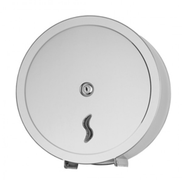 Distributore di carta igienica in rotoli Maxi Jumbo da 400 mt - 31x13x32 cm - acciaio inox - Medial International Distributore di carta igienica in rotoli Maxi Jumbo da 400 mt - 31x13x32 cm - acciaio inox - Medial International