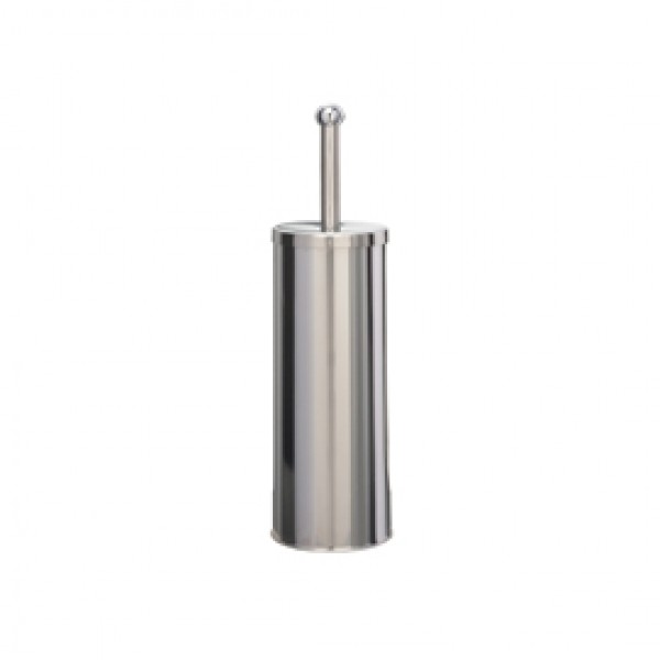 Portascopino Basic Metal - da terra - diametro 9,8 cm - altezza 38 cm - acciaio inox - Medial International Portascopino Basic Metal - da terra - diametro 9,8 cm - altezza 38 cm - acciaio inox - Medial International