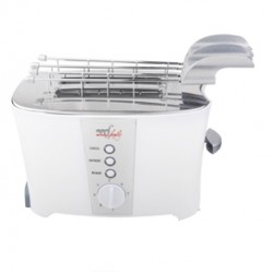 Tostapane elettrico - 2 pinze - 600 W - bianco - Melchioni family