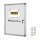 Bacheca per interni - fondo bianco magnetico - 9 fogli A4 - verticale - Bi-Office