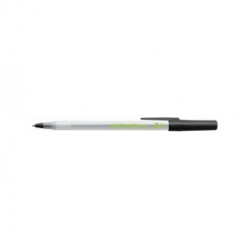 Penna a sfera a scatto con cappuccio ECOlutions - punta 1,0mm - nero  - Bic  - conf. 60 pezzi