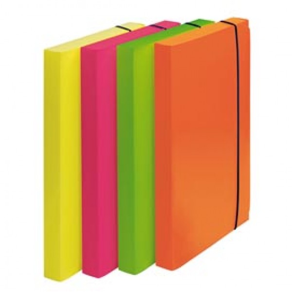 Cartella progetto Shocking File - con elastico - 24x35 cm - colori fluo assortiti - Fellowes Cartella progetto Shocking File - con elastico - 24x35 cm - colori fluo assortiti - Fellowes