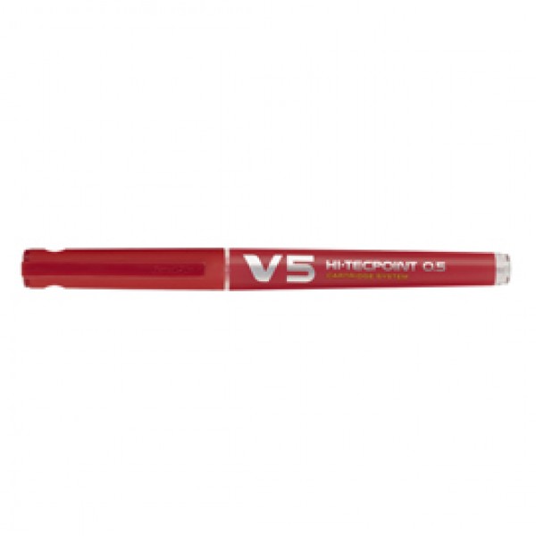 Roller Hi-Tecpoint V5 ricaricabile Begreen con cappuccio - punta 0,50mm - rosso - Pilot Roller Hi-Tecpoint V5 ricaricabile Begreen con cappuccio - punta 0,50mm - rosso - Pilot