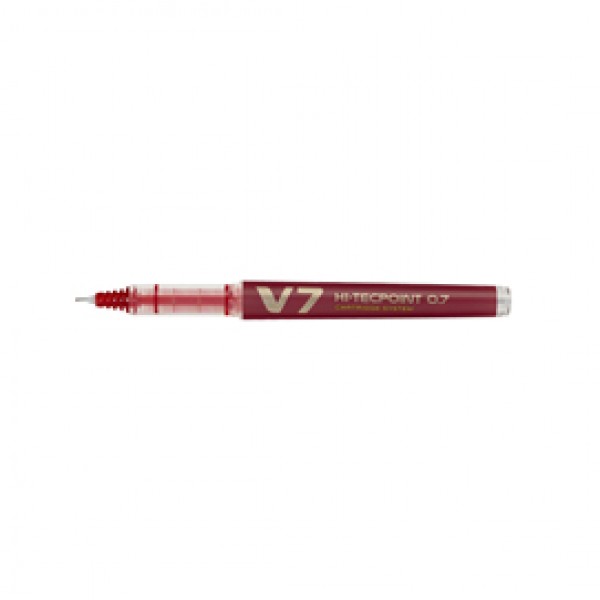 Roller Hi Tecpoint V7 ricaricabile Begreen con cappuccio - punta 0,70mm - rosso - Pilot Roller Hi Tecpoint V7 ricaricabile Begreen con cappuccio - punta 0,70mm - rosso - Pilot