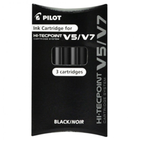 Refill Hi Tecpoint V5/V7 ricaricabile begreen - nero - Pilot - conf. 3 pezzi