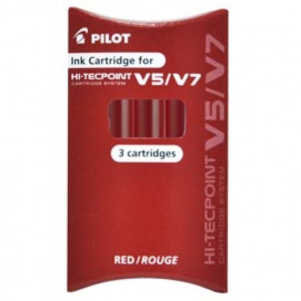 Refill Hi Tecpoint V5/V7 ricaricabile begreen - rosso - Pilot - conf. 3 pezzi Refill Hi Tecpoint V5/V7 ricaricabile begreen - rosso - Pilot - conf. 3 pezzi