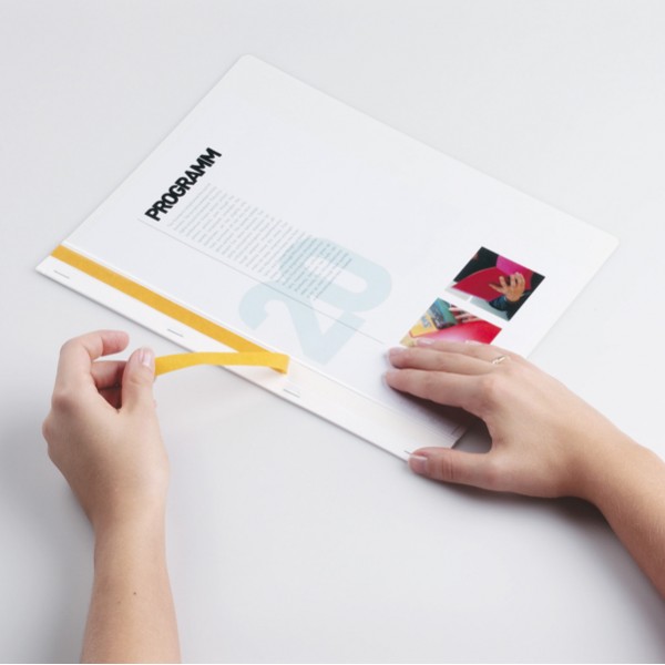 Cartellina per rilegatura Durabind - PVC - 21x29,7 cm - bianco - Durable Cartellina per rilegatura Durabind - PVC - 21x29,7 cm - bianco - Durable