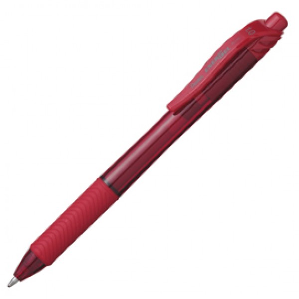 Roller a scatto Energel X Click BL110 - punta 1,0mm - rosso - Pentel Roller a scatto Energel X Click BL110 - punta 1,0mm - rosso - Pentel
